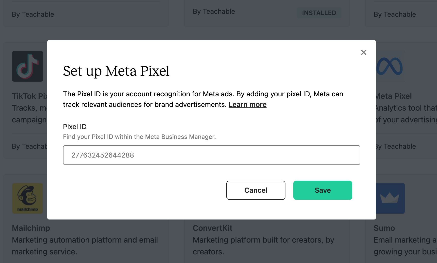 meta pixel helper install