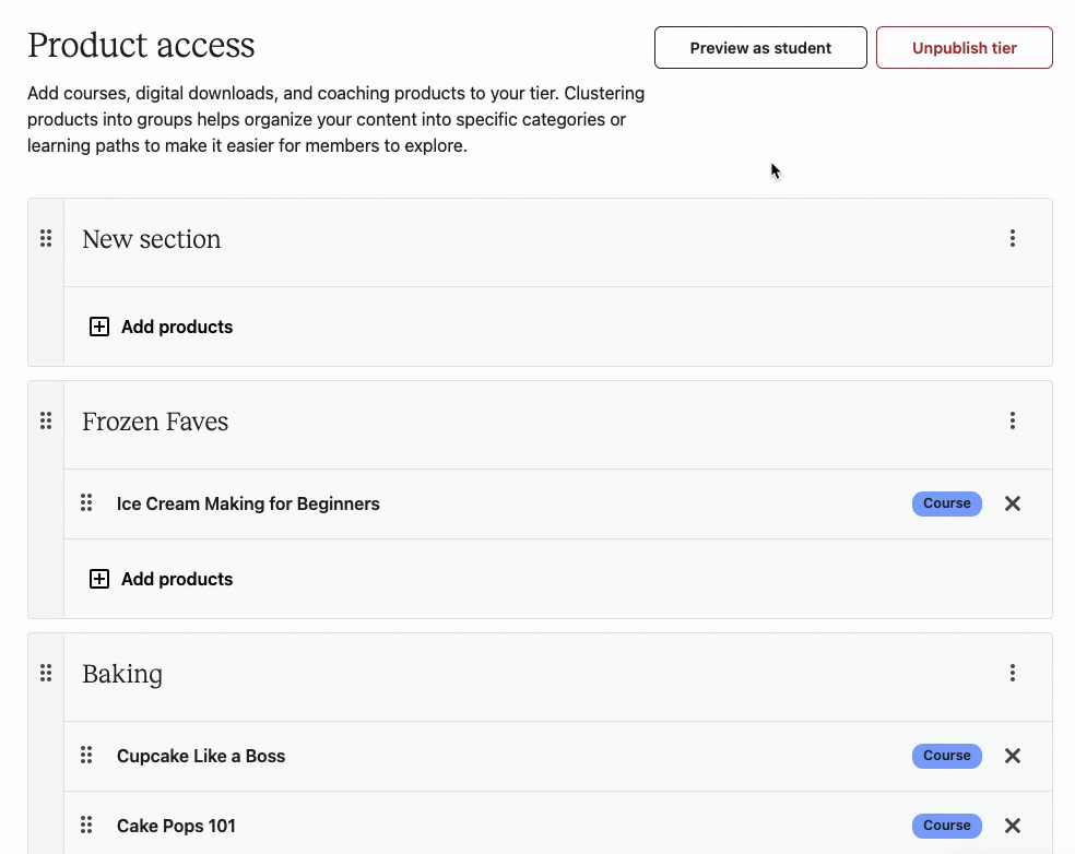 Manage Products In Categories - Adding & Organizing