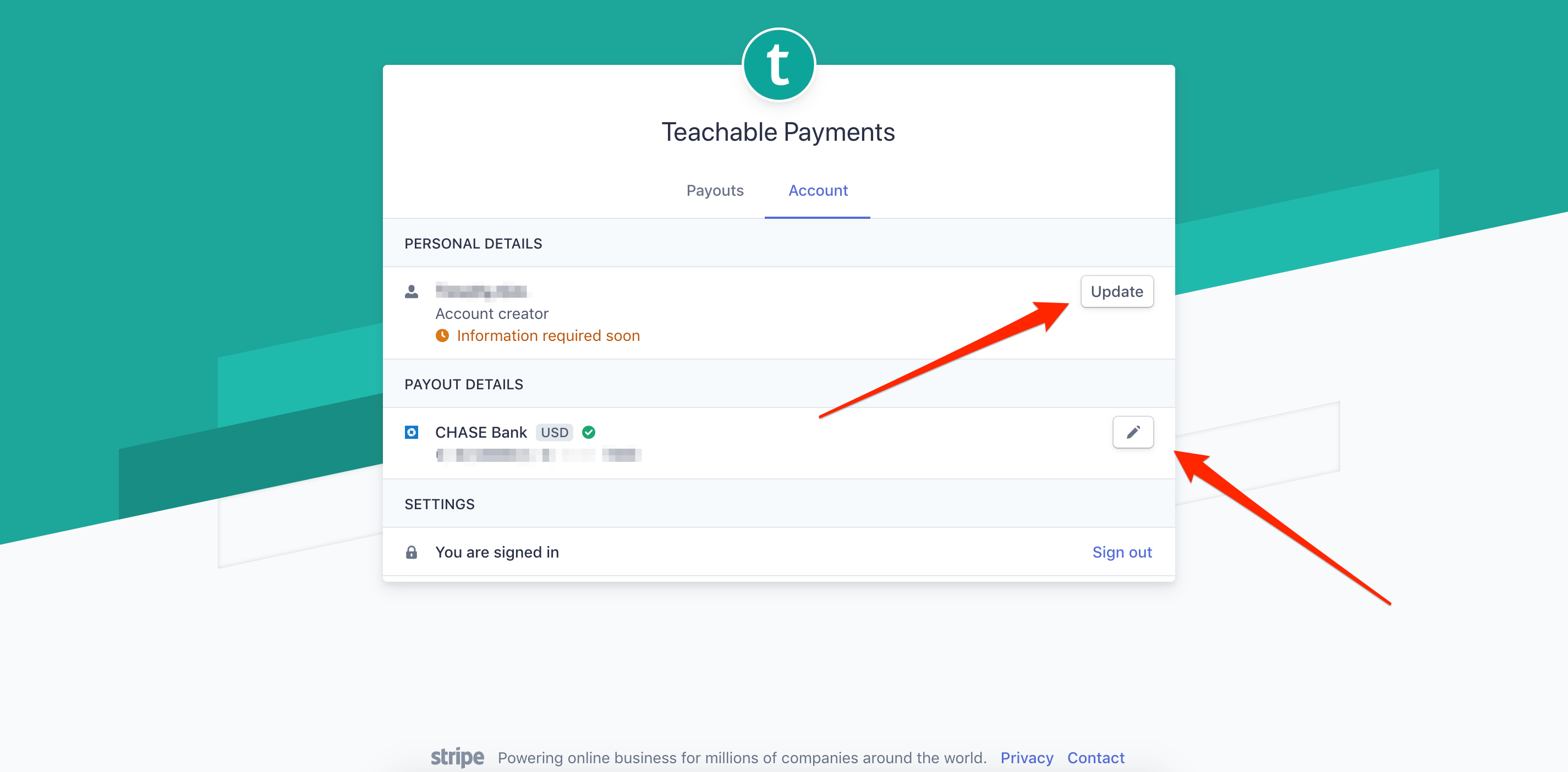 Teachable Payments Teachable