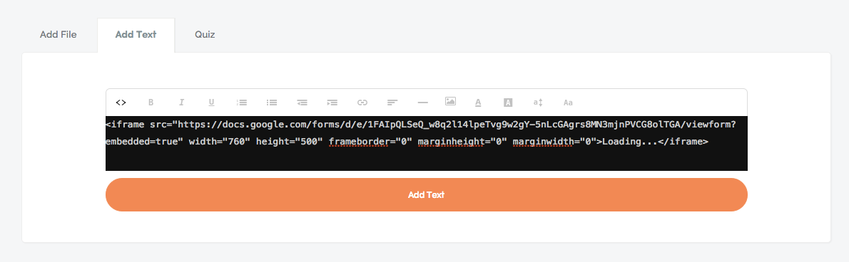 support typeform Teachable Other Materials â€“ Forms Embedding and